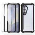 thumbnail image 1 of Allytechgroup Rugged Galaxy A16 5G Case with Screen Protector, Lightweight Shockproof Phone Case for Samsung Galaxy A16 5G, Clear TPU+PC Cover & Corner Protection Hard Shell, Black, 1 of 3