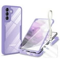thumbnail image 1 of Allytechgroup Rugged Galaxy S24+ Plus Case with Built-in Screen Protector & Hand Strap, Full Body Shockproof Clear Cover for Samsung Galaxy S24+, Anti-Scratch Samsung Galaxy S24+ Case,Purple, 1 of 9