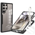 thumbnail image 1 of Allytechgroup Rugged Galaxy S25 Ultra Case with Built-in Screen Protector & Hand Strap, Full Body Shockproof Clear Cover for Samsung Galaxy S25 Ultra, Anti-Scratch Galaxy S25 Ultra Case,Black, 1 of 9