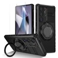 thumbnail image 1 of Allytechgroup Rugged Galaxy S25 Ultra Case with Screen Protector, Premium Phone Case for Samsung Galaxy S25 Ultra, Military Grade Shockproof, Rotating Stand, Magnetic Back Cover for Car Mount,Black, 1 of 11