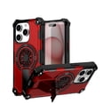 thumbnail image 1 of Allytechgroup Rugged Magnetic Case for Apple iPhone 14 Pro Max, Military-Grade Shockproof Phone Cover with Kickstand,Spinner Fidget Ring,Wireless Charging Support, Dual Layer PC+TPU Protection,Red, 1 of 7