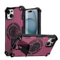 thumbnail image 1 of Allytechgroup Rugged Magnetic Case for Apple iPhone 15, Military-Grade Shockproof Phone Cover with Kickstand,Spinner Fidget Ring,Wireless Charging Support, Dual Layer PC+TPU Protection,Purple, 1 of 7