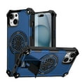 thumbnail image 1 of Allytechgroup Rugged Magnetic Case for Apple iPhone 15 Plus, Military-Grade Shockproof Phone Cover with Kickstand,Spinner Fidget Ring,Wireless Charging Support, Dual Layer PC+TPU Protection,Blue, 1 of 7