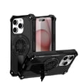 thumbnail image 1 of Allytechgroup Rugged Magnetic Case for Apple iPhone 15 Pro Max, Military-Grade Shockproof Phone Cover with Kickstand,Spinner Fidget Ring,Wireless Charging Support, Dual Layer PC+TPU Protection,Black, 1 of 7