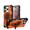 thumbnail image 1 of Allytechgroup Rugged Magnetic Case for Apple iPhone 15 Pro Max, Military-Grade Shockproof Phone Cover with Kickstand,Spinner Fidget Ring,Wireless Charging Support, Dual Layer PC+TPU Protection,Orange, 1 of 7