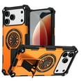 thumbnail image 1 of Allytechgroup Rugged Magnetic Case for iPhone 17 Pro, Dual-Layer Shockproof Cover with Kickstand [Compatible with Magsafe] Slim Non-Slip Anti-Fall TPU + PC Back Case for Women Men, Orange, 1 of 7
