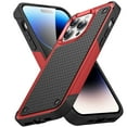 thumbnail image 1 of Allytechgroup Rugged Shockproof Case for Apple iPhone 16 Pro, Military Grade Protective Anti-Slip Bumper Drop Proof Dual Layers TPU PC Back Case Cover for iPhone 16 Pro, Red, 1 of 8