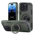 thumbnail image 1 of Allytechgroup Rugged iPhone 11 Case with Magnetic Ring Stand, 360° Kickstand Military Grade Bumper Shockproof Armor Full Body Protective Phone Case for Apple iPhone 11, Armygreen, 1 of 7