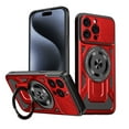 thumbnail image 1 of Allytechgroup Rugged iPhone 11 Pro Max Case, Military-Grade Shockproof Cover with MagSafe Compatibility Magnetic Back for Car Mount & Ring Kickstand Case for Apple iPhone 11 Pro Max, Red, 1 of 6