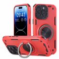 thumbnail image 1 of Allytechgroup Rugged iPhone 13 Case with Magnetic Ring Stand, 360° Kickstand Military Grade Bumper Shockproof Armor Full Body Protective Phone Case for Apple iPhone 13, Red, 1 of 7