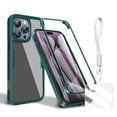 thumbnail image 1 of Allytechgroup Rugged iPhone 16 Pro Case with Built-in Screen Protector and Hand Strap, Full Body Shockproof Clear Cover for Apple iPhone 16 Pro, Anti-Scratch Protective iPhone 16 Pro Case,Darkgreen, 1 of 10