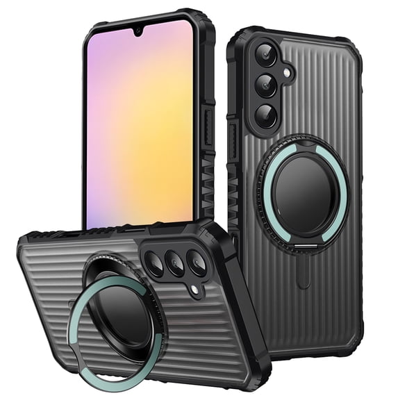 Allytechgroup for Samsung Galaxy A05 Case with kickstand, Built-in Rotating Stand Universal Viewing Angles Precision Camera Cutouts Military Grade Drop Protection for Women Men, Azure