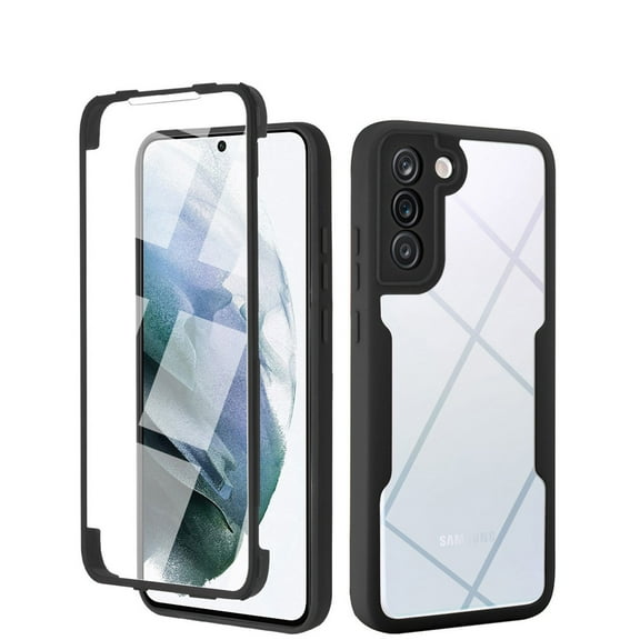 Allytechgroup for Samsung Galaxy A16 5G Case with Built-in Screen Protector, Full Body Protection Hard Acrylic Back Lightweight Scratch Resistant Clear Cover for Samsung Galaxy A16 5G - Black