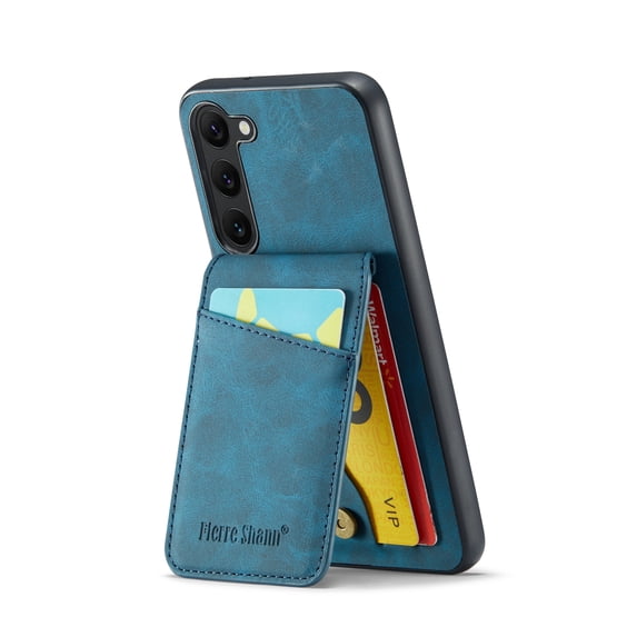 Allytechgroup for Samsung Galaxy A16 5G Wallet Case, Premium PU Leather RFID Blocking Cards Slots Stand Drop Resistance Shockproof Bumper Retro Phone Case for Samsung Galaxy A16 5G, Blue