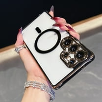 Allytechgroup for Samsung Galaxy A17 5G Protective Case, Slim Lightweight TPU Back Cover Shock-Absorbent Dust Dirt Proof Rugged Magnetic Non-Slip Flexible Support Wireless Charging, Black