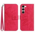 thumbnail image 1 of Allytechgroup for Samsung Galaxy A26 5G Case, Embossed Sunflower PU Leather & TPU Anti-Scratch Shockproof Magnetic Button Protective Kickstand Case for Samsung Galaxy A26 5G, Rose, 1 of 7