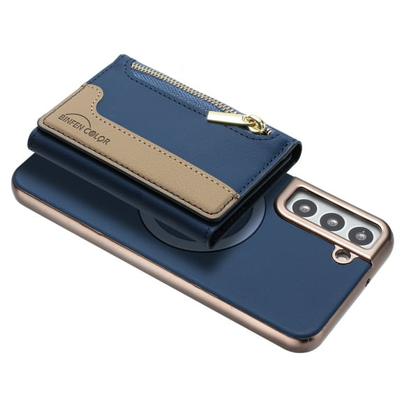 Allytechgroup for Samsung Galaxy A26 5G Case, PU Leather Phone Case for Samsung Galaxy A26 5G with Detachable Card Holder RFID Blocking Shockproof Cover for Women Men, Darkblue