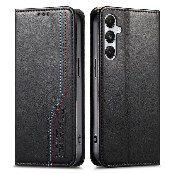 Allytechgroup for Samsung Galaxy A26 5G Wallet Case for Women Men, PU Leather Retro Cards Slots Magnetic Closure Flip Cover Stand Shockproof Phone Case Cover for Samsung Galaxy A26 5G, Black