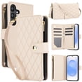 thumbnail image 1 of Allytechgroup for Samsung Galaxy A36 5G Case, Multifunctional Phone Case for Samsung Galaxy A36 5G with Wallet, Card Holder, RFID Blocking, Crossbody Strap & Stand Feature, Apricot, 1 of 11