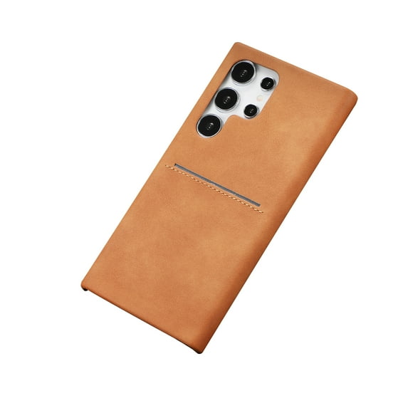 Allytechgroup for Samsung Galaxy A54 5G Case Cover, Slim & Stylish Phone Case for Samsung Galaxy A54 5G, PU Leather Back Cover with Card Slot & Shockproof Protection for Women Men, Yellow