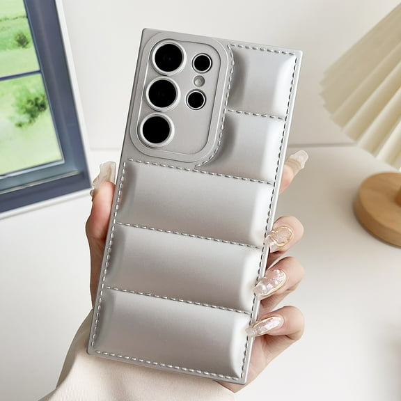 Allytechgroup for Samsung Galaxy A56 5G Case, Buffer Back Cover Stylish Design Shockproof Soft Silicone Rugged Anti-Scratch Phone Case Cover for Samsung Galaxy A56 5G, Silver