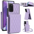 thumbnail image 1 of Allytechgroup for Samsung Galaxy Note 20 Case, Wallet Phone Case with Card Holder, Crossbody Strap, Stand Feature, RFID Blocking, PU Leather & TPU Shockproof Samsung Galaxy Note 20 Cover, Purple, 1 of 6