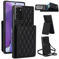 thumbnail image 1 of Allytechgroup for Samsung Galaxy Note 20 Case, Wallet Phone Case with Card Holder, Crossbody Strap, Stand Feature, RFID Blocking, PU Leather & TPU Shockproof Samsung Galaxy Note 20 Cover, Black, 1 of 3