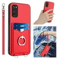 thumbnail image 1 of Allytechgroup Samsung Galaxy S20 FE Wallet Case for Women Men, Premium PU Leather Shockproof Hand Wrist Slim Fit Back Cover Phone Case for Samsung Galaxy S20 FE, Red, 1 of 6
