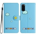 thumbnail image 1 of Allytechgroup for Samsung Galaxy S20 Wallet Cover, Samsung Galaxy S20 Wallet Case with Strap, PU Leather Shock Absorption Folio Flip Stand Card Slots Wallet Magnet Cover Case - Blue, 1 of 8