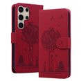 thumbnail image 1 of Allytechgroup for Samsung Galaxy S22 Ultra Case with Credit Card Slot, RFID Blocking PU Leather Flip Wallet Case for Women Girls Shockproof Protective Case Cover for Galaxy S22 Ultra, Red, 1 of 6