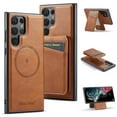 thumbnail image 1 of Allytechgroup Samsung Galaxy S22 Ultra Case – Detachable Wallet Case with Shockproof Bumper, Magnetic Back Cover MagSafe Compatibility Anti-Scratch 2 in 1 Phone Case for Galaxy S22 Ultra,Brown, 1 of 8