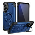 thumbnail image 1 of Allytechgroup for Samsung Galaxy S23 Case with Camera Kickstand, [Include 1x Screen Protector] Support Wireless Charging Magnetic Phone Case for Women Men Military Grade Drop Protection, Blue, 1 of 7