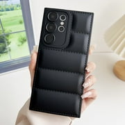 Allytechgroup for Samsung Galaxy S23 FE Case, Buffer Back Cover Stylish Design Shockproof Soft Silicone Rugged Anti-Scratch Phone Case Cover for Samsung Galaxy S23 FE, Black