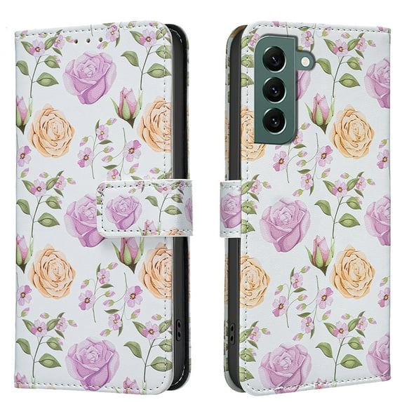 Allytechgroup Samsung Galaxy S23 FE Case Wallet Cover with Card Slots & Cash Pocket, Flip Folio Phone Case for Apple Samsung Galaxy S23 FE, Shockproof Stand Premium PU Leather Case for Women Girls