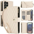 thumbnail image 1 of Allytechgroup for Samsung Galaxy S23 Ultra Case, Multifunctional Phone Case for Samsung Galaxy S23 Ultra with Wallet, Card Holder, RFID Blocking, Crossbody Strap & Stand Feature, Apricot, 1 of 11
