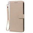 thumbnail image 1 of Allytechgroup for Samsung Galaxy S23 Ultra Wallet Case, Premium PU Leather Magnetic Flip Phone Cover with Wrist Strap Kickstand Card Slots Shockproof Bumper for Samsung Galaxy S23 Ultra, Beige, 1 of 7