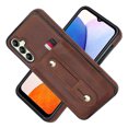 thumbnail image 1 of Allytechgroup for Samsung Galaxy S24 Case, FRID Blocking Hidden Cards Slots Kickstand Wristband Wallet Phone Case Shockproof Protecive Back Cover for Samsung Galaxy S24, Brown, 1 of 6