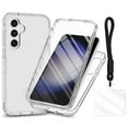 thumbnail image 1 of Allytechgroup for Samsung Galaxy S24 Case with Lanyard, Gradient Color Dual-Layer Anti-Yellowing TPU Cover Anti-Scratch Clear Shockproof Phone Case for Samsung Galaxy S24,Clear, 1 of 7