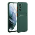 thumbnail image 1 of Allytechgroup for Samsung Galaxy S24 FE Case with Card Holder, Soft TPU Back Cover Hybrid Rugged Protective Shockproof Anti-scratch Slim Fit Bumper Case for Samsung Galaxy S24 FE, Darkgreen, 1 of 6