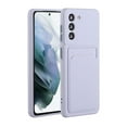 thumbnail image 1 of Allytechgroup for Samsung Galaxy S24 FE Case with Card Holder, Soft TPU Back Cover Hybrid Rugged Protective Shockproof Anti-scratch Slim Fit Bumper Case for Samsung Galaxy S24 FE, Purple, 1 of 6