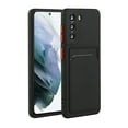 thumbnail image 1 of Allytechgroup for Samsung Galaxy S24 FE Case with Card Holder, Soft TPU Back Cover Hybrid Rugged Protective Shockproof Anti-scratch Slim Fit Bumper Case for Samsung Galaxy S24 FE, Black, 1 of 6
