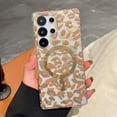 thumbnail image 1 of Allytechgroup for Samsung Galaxy S24 FE Case, Glossy Leopard Print Back Cover Support Wireless Charging Shock-Absorbent PC+TPU, Magnetic Flat Design Case for Samsung Galaxy S24 FE, Yellow, 1 of 5