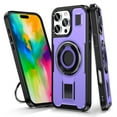 thumbnail image 1 of Allytechgroup Samsung Galaxy S24 FE Case with Ring Holder Stand, Military Grade Shockproof Heat Dissipation Drop Proof Bumper Phone Case for Samsung Galaxy S24 FE, Purple, 1 of 8