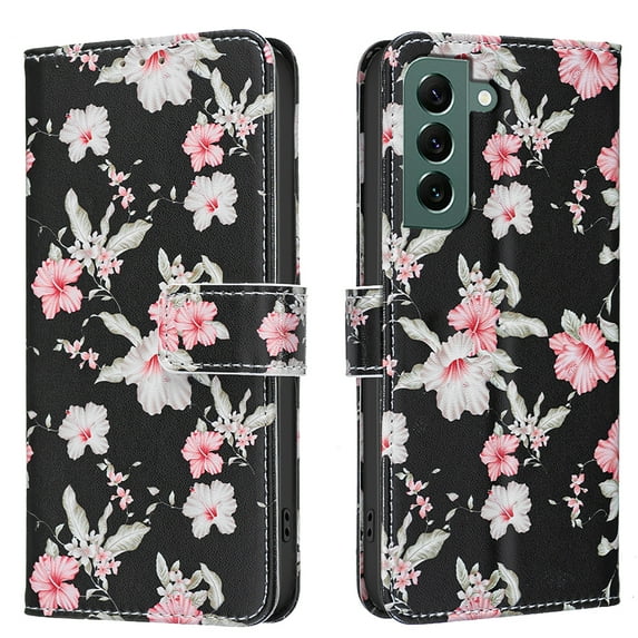 Allytechgroup Samsung Galaxy S24 FE Case Wallet Cover with Card Slots & Cash Pocket, Flip Folio Phone Case for Apple Samsung Galaxy S24 FE, Shockproof Feature Premium PU Leather Case for Women Girls