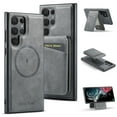 thumbnail image 1 of Allytechgroup Samsung Galaxy S24 Ultra Case – Detachable Wallet Case with Shockproof Bumper, Magnetic Back Cover MagSafe Compatibility Anti-Scratch 2 in 1 Phone Case for Galaxy S24 Ultra,Gray, 1 of 8