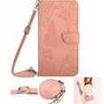 thumbnail image 1 of Allytechgroup for Samsung Galaxy S24 Ultra Case with Lanyard, Crossbody Shoulder Strap Hand Wrist Cards Holder Stand Flip Cover with Mangetic Closure Shockproof Back Cover for Women Girls, Pink, 1 of 11