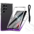 thumbnail image 1 of Allytechgroup for Samsung Galaxy S24 Ultra Case with Lanyard, Gradient Color Dual-Layer Anti-Yellowing TPU Cover Anti-Scratch Clear Shockproof Phone Case for Samsung Galaxy S24 Ultra,Purple, 1 of 6