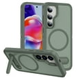 thumbnail image 1 of Allytechgroup for Samsung Galaxy S25 Case, Military Grade Shockproof Phone Cover with MagSafe Compatibility, Magnetic Back for Car Mount - Rugged Slim-Fit Bumper Case (TPU + PC), Green, 1 of 7