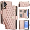 thumbnail image 1 of Allytechgroup for Samsung Galaxy S25+ Case, Multifunctional Phone Case for Samsung Galaxy S25+ Plus with Wallet, Card Holder, RFID Blocking, Crossbody Strap & Stand Feature, Rosegold, 1 of 11
