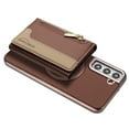thumbnail image 1 of Allytechgroup for Samsung Galaxy S25+ Case, PU Leather Phone Case for Samsung Galaxy S25+ with Detachable Card Holder RFID Blocking Shockproof Cover for Women Men, Brown, 1 of 6